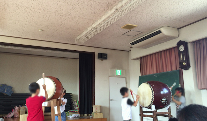太鼓の練習