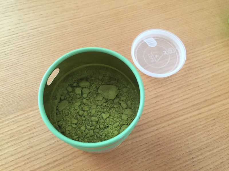粉末緑茶セット完了
